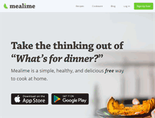 Tablet Screenshot of mealime.com